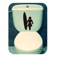 Autocollant surf girl