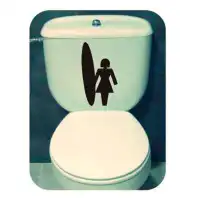 Sticker surf girl