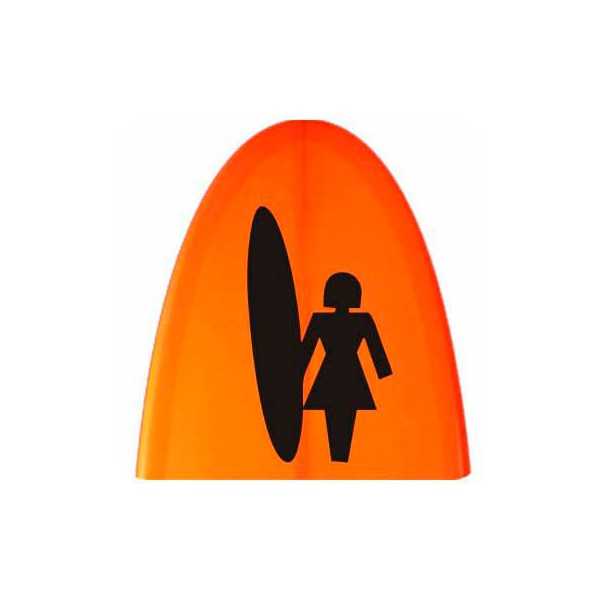 Autocollant surf girl