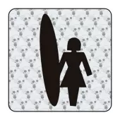 Sticker surf girl 2