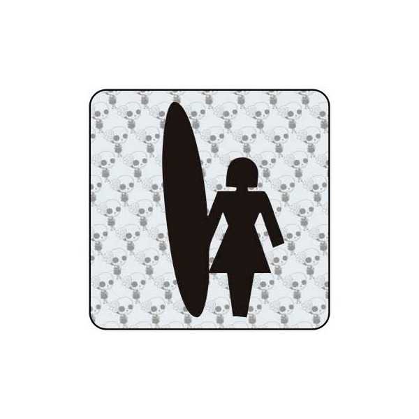 Autocollant surf girl