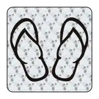 Pegatina CHANCLAS. Pegatinas surferas. 2