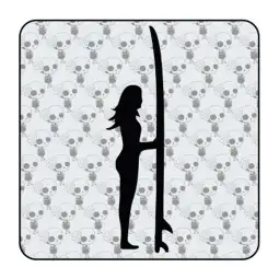 Autocollant surf girl 2