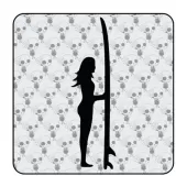 Pegatina SURF GIRL. Pegatinas surferas. 2