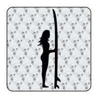 Autocollant surf girl 2