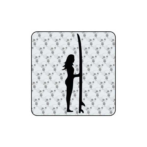 Autocollant surf girl