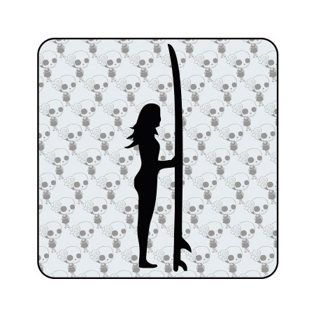 Pegatina SURF GIRL. Pegatinas surferas.