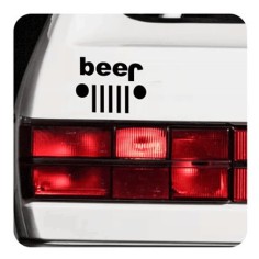 Beer - Jeep Aufkleber