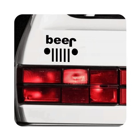 Autocollant Beer - Jeep