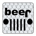 Autocollant Beer - Jeep