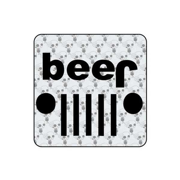 Autocollant Beer - Jeep