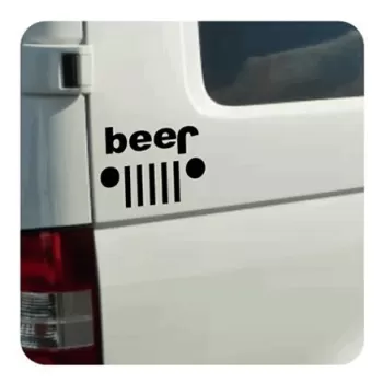 Autocollant Beer - Jeep