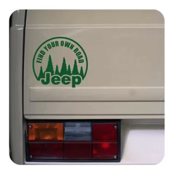 Find Your Own Road - Jeep Sticker