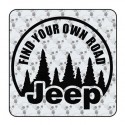 Adesivo Find Your Own Road - Jeep