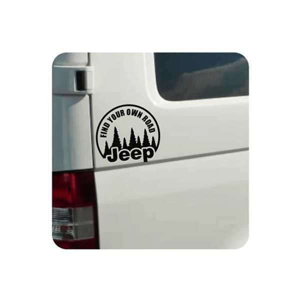 Autocollant Find Your Own Road - Jeep