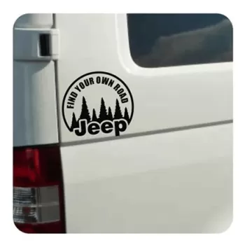 Find Your Own Road - Jeep Sticker