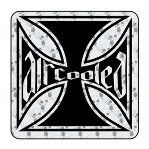 Pegatina Aircooled Malta. Vinilo de alta calidad, soporta perfectamente la intemperie, apto incluso para náutica. Pégala donde q 2