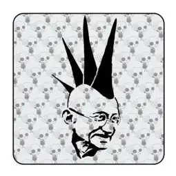 Gandhi Punk  Sticker 2