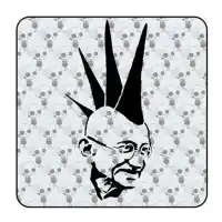 Gandhi Punk Sticker 2