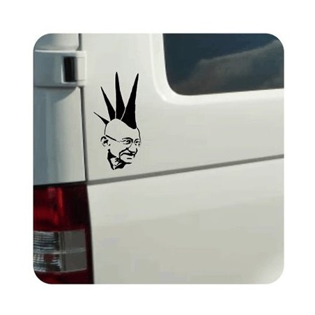 Autocollant Gandhi Punk 