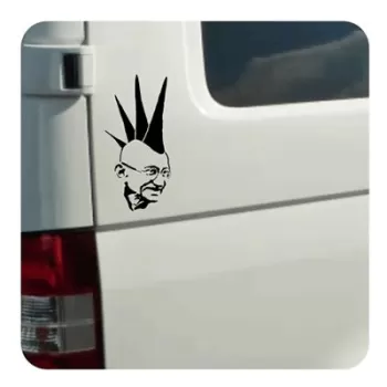 Gandhi Punk Sticker