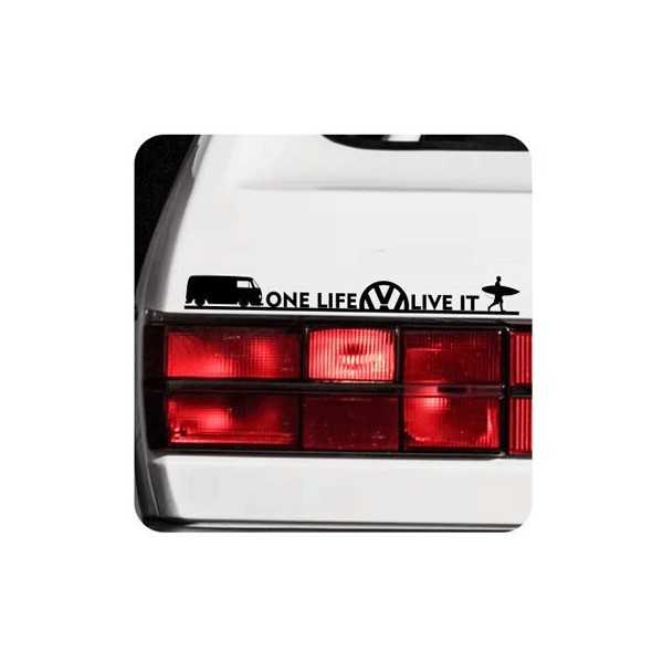 Autocollant One Life Live It - vw T2