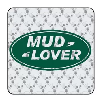 Pegatina Mud Lover. Vinilo de alta calidad, soporta perfectamente la intemperie, apto incluso para náutica. Pégala donde quieras