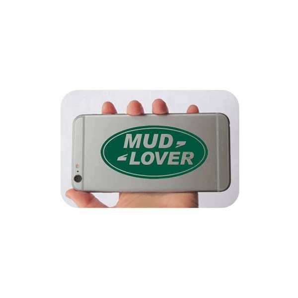Pegatina Mud Lover. Vinilo de alta calidad, soporta perfectamente la intemperie, apto incluso para náutica. Pégala donde quieras