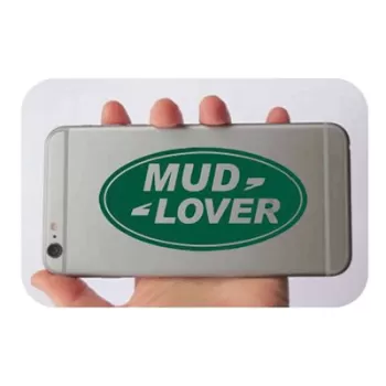 Pegatina Mud Lover. Vinilo de alta calidad, soporta perfectamente la intemperie, apto incluso para náutica. Pégala donde quieras