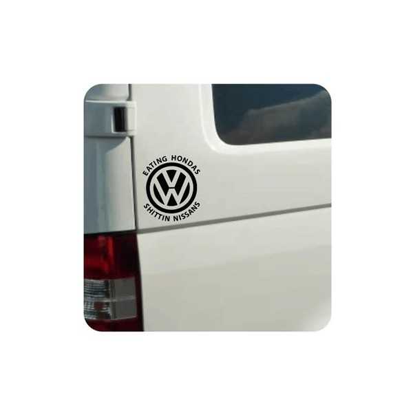 Eating Hondas Shittin Nissans Sticker