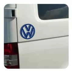 Pegatina VW Logo. Vinilo de alta calidad, soporta perfectamente la intemperie, apto incluso para náutica. Pégala donde quieras, 