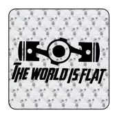 The World Is Flat Aufkleber 2