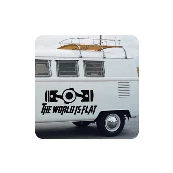 The World Is Flat Sticker