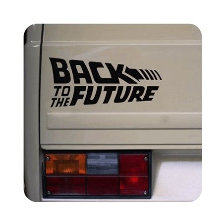 Pegatina Back To The Future. Vinilo de alta calidad, soporta perfectamente la intemperie, apto incluso para náutica. Pégala dond