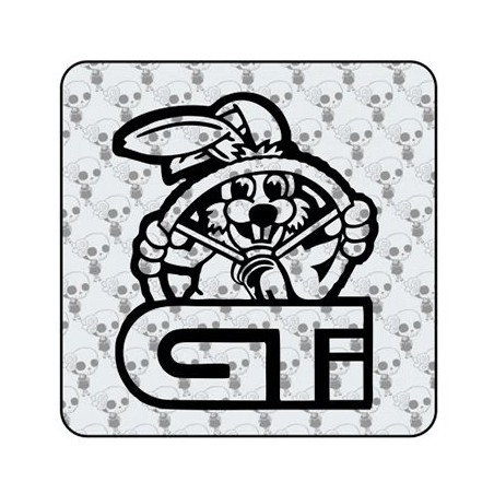Pegatina Golf GTI Rabbit. Vinilo de alta calidad, soporta perfectamente la intemperie, apto incluso para náutica. Pégala donde q