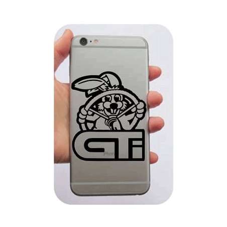 Pegatina Golf GTI Rabbit. Vinilo de alta calidad, soporta perfectamente la intemperie, apto incluso para náutica. Pégala donde q