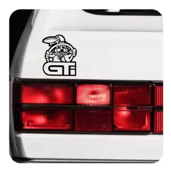 Pegatina Golf GTI Rabbit. Vinilo de alta calidad, soporta perfectamente la intemperie, apto incluso para náutica. Pégala donde q