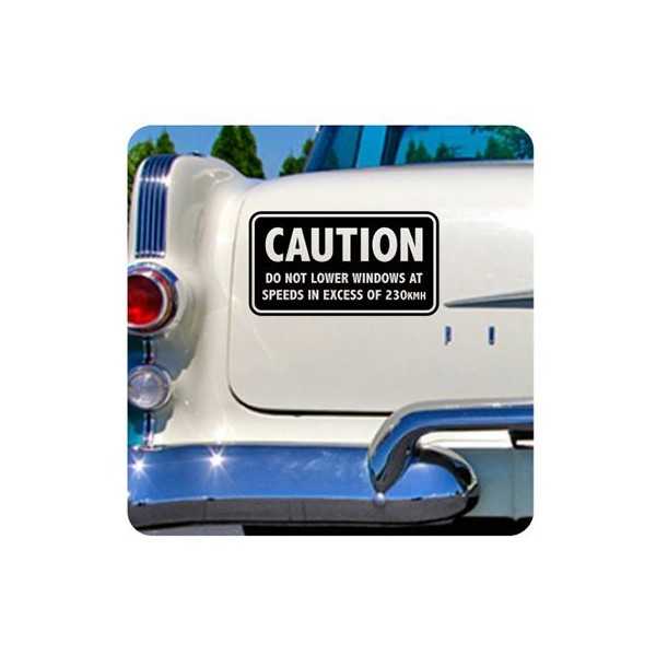 Do Not Lower Windows Sticker