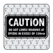 Do Not Lower Windows Aufkleber 2