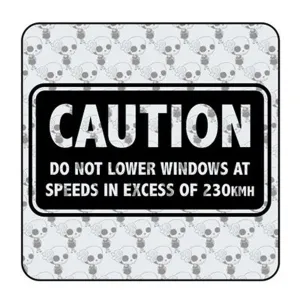 Do Not Lower Windows Sticker 2