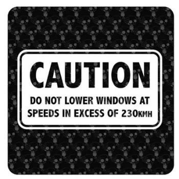 Autocollant Do Not Lower Windows