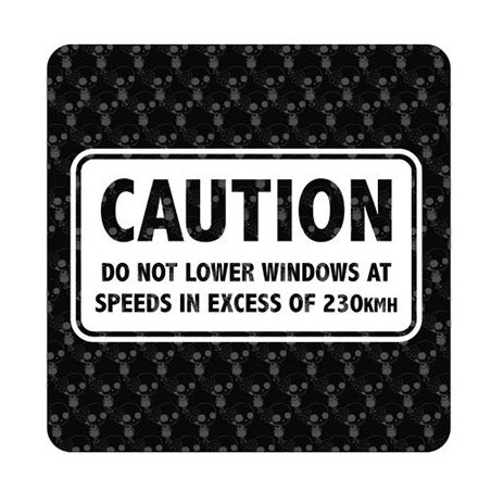 Pegatina Do Not Lower Windows. Vinilo de alta calidad, soporta perfectamente la intemperie, apto incluso para náutica. Pégala do