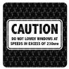 Autocollant Do Not Lower Windows