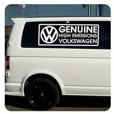 GENUINE HIGH EMISSIONS VOLKSWAGEN STICKER. BUY VINYL STICKERS.