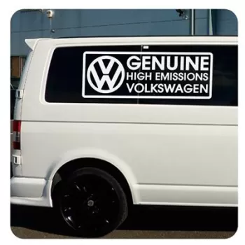 Genuine High Emissions Volkswagen Sticker