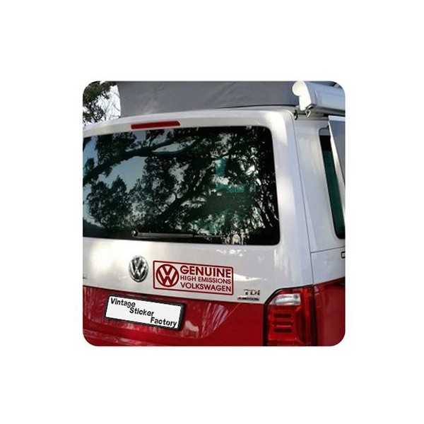 Autocollant Genuine High Emissions Volkswagen