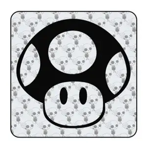 Pegatina Seta Super Mario. Vinilo de alta calidad, soporta perfectamente la intemperie, apto incluso para náutica. Pégala donde 