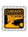 Cuidado - Bola de Remolque Aufkleber
