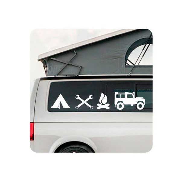 Pegatina 4x4 life. Vinilo de alta calidad, soporta perfectamente la intemperie, apto incluso para náutica. Pégala donde quieras,