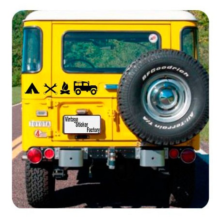 Pegatina 4x4 life. Vinilo de alta calidad, soporta perfectamente la intemperie, apto incluso para náutica. Pégala donde quieras,